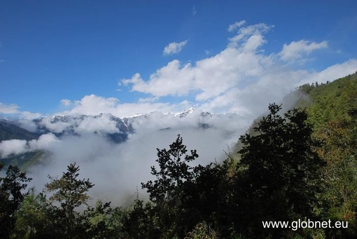 Bhutan Wycieczka widok na Himalaje